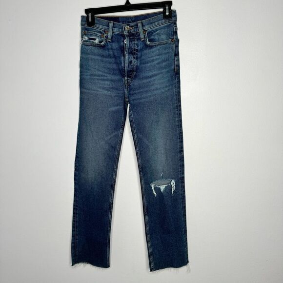 Re/Done 70s stove pipe jeans size 25 - Picture 1 of 5
